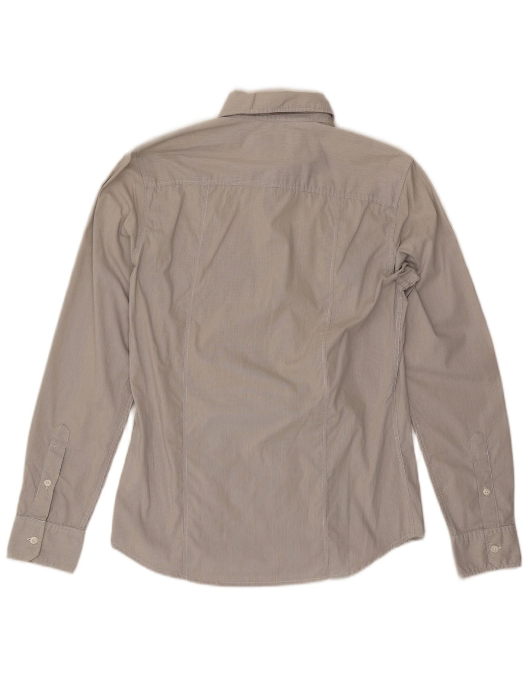 Cămașă Guess pentru bărbați, bumbac cu dungi, gri mediu