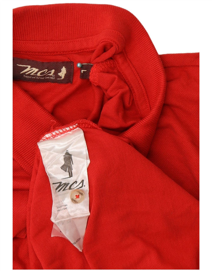 Tricou polo Marlboro Classics pentru bărbați, bumbac roșu mare