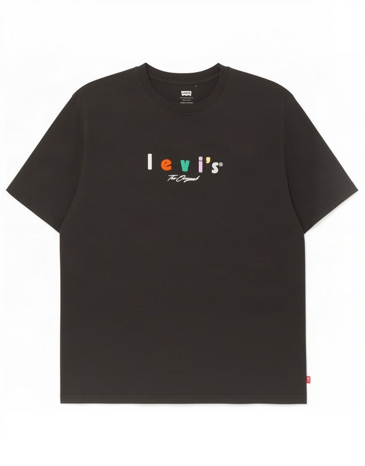 Tricou grafic pentru bărbați Levi's Top mediu negru bumbac