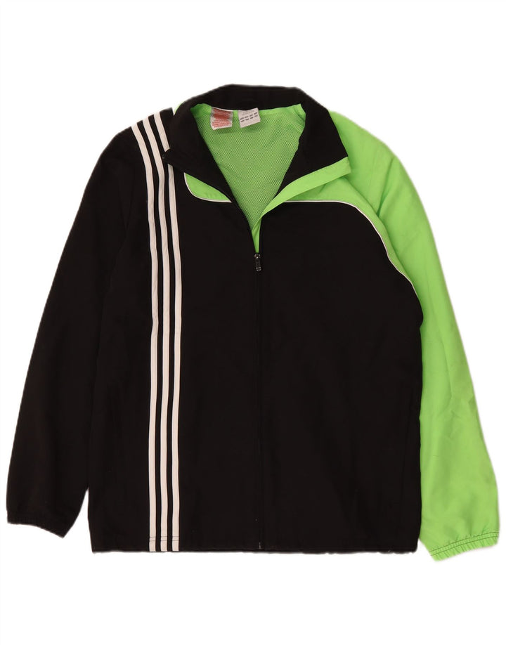 Jachetă de trening pentru băieți Adidas 15-16 ani, negru, poliester