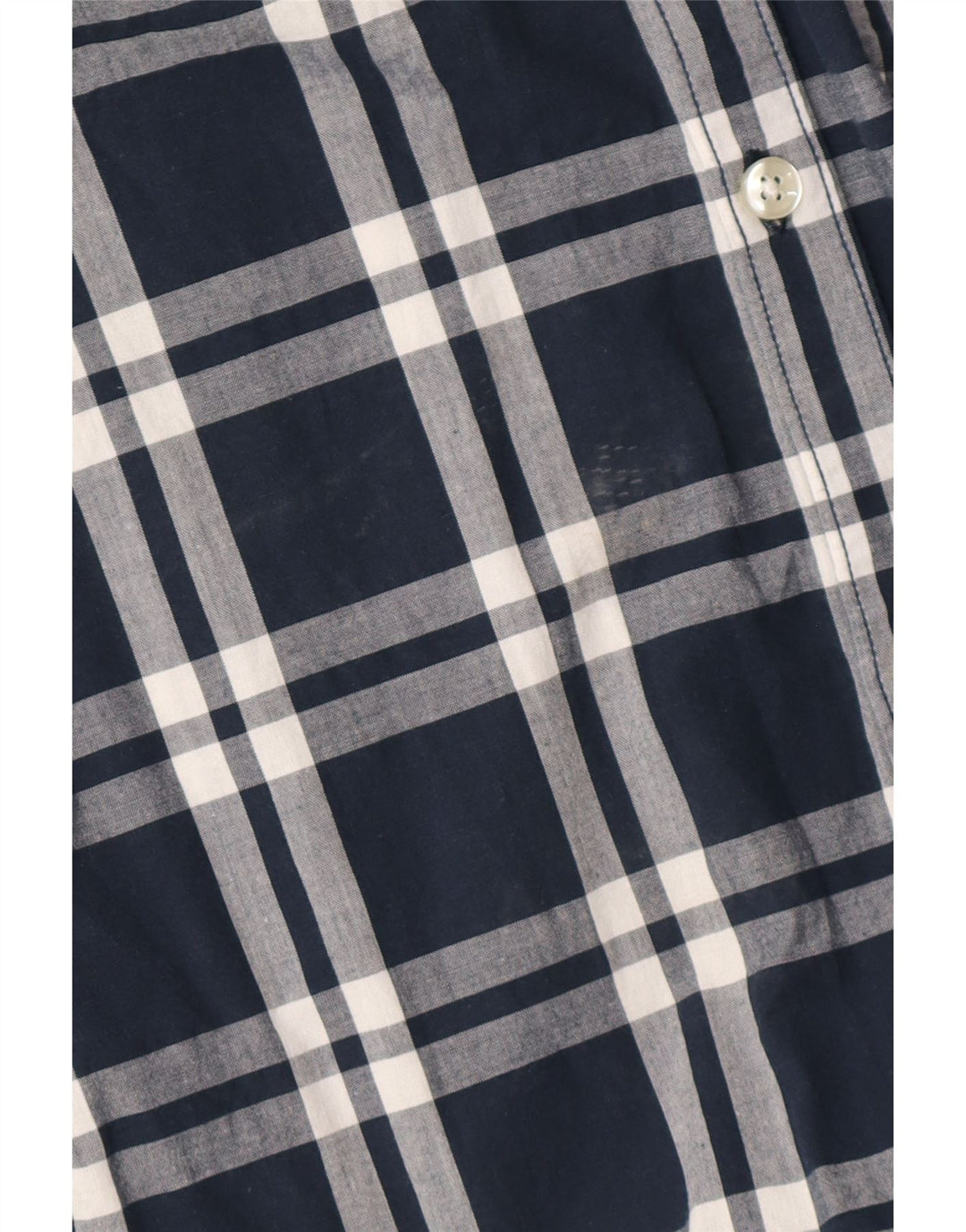 Cămașă Jack & Jones pentru bărbați cu mânecă scurtă, bumbac cu carouri, albastru bleumarin mediu