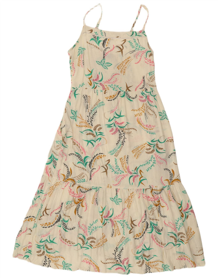 Rochie de soare pentru femei Marks & Spencer UK 12 Medium Off White Floral Viscose