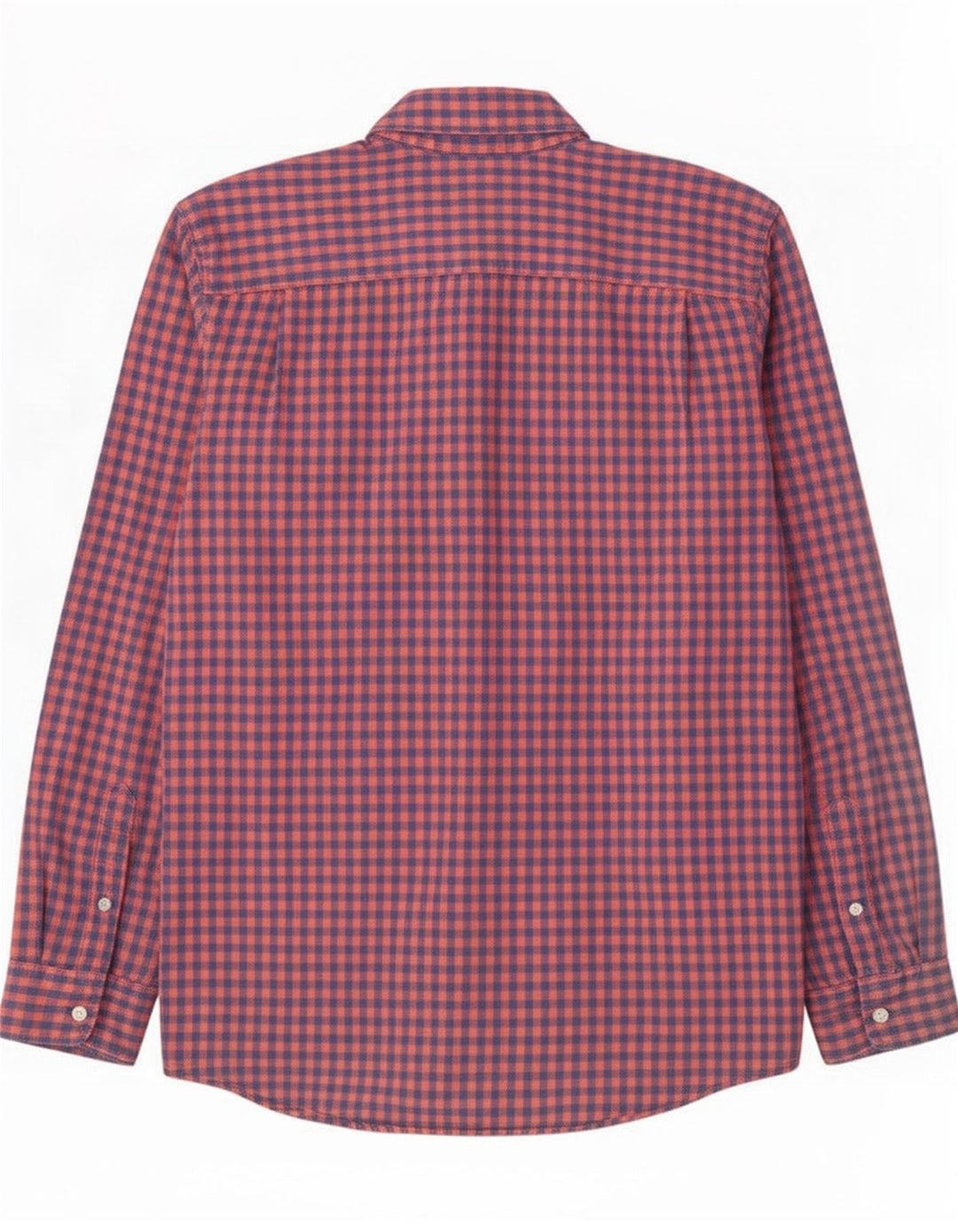 Gap Cămașă pentru bărbați slim fit, mare, roșu, bumbac vichy