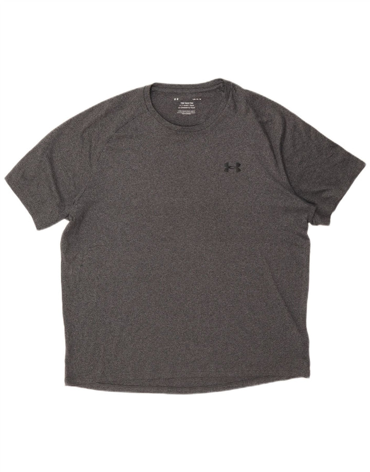 Tricou Under Armour pentru bărbați Top mare poliester gri