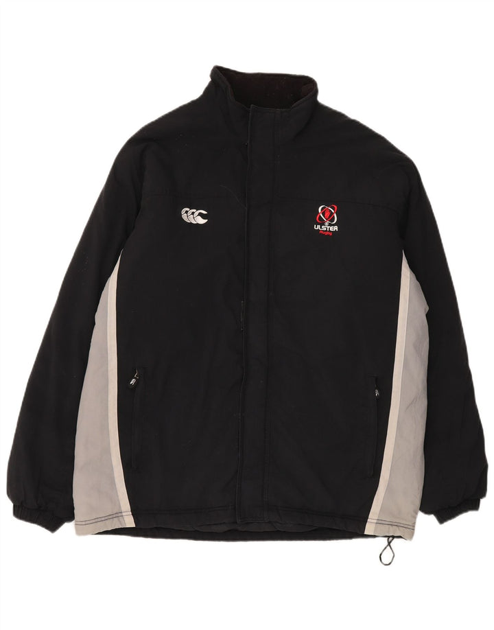 Jachetă de vânt pentru bărbați Canterbury UK 40, mare, negru, color block