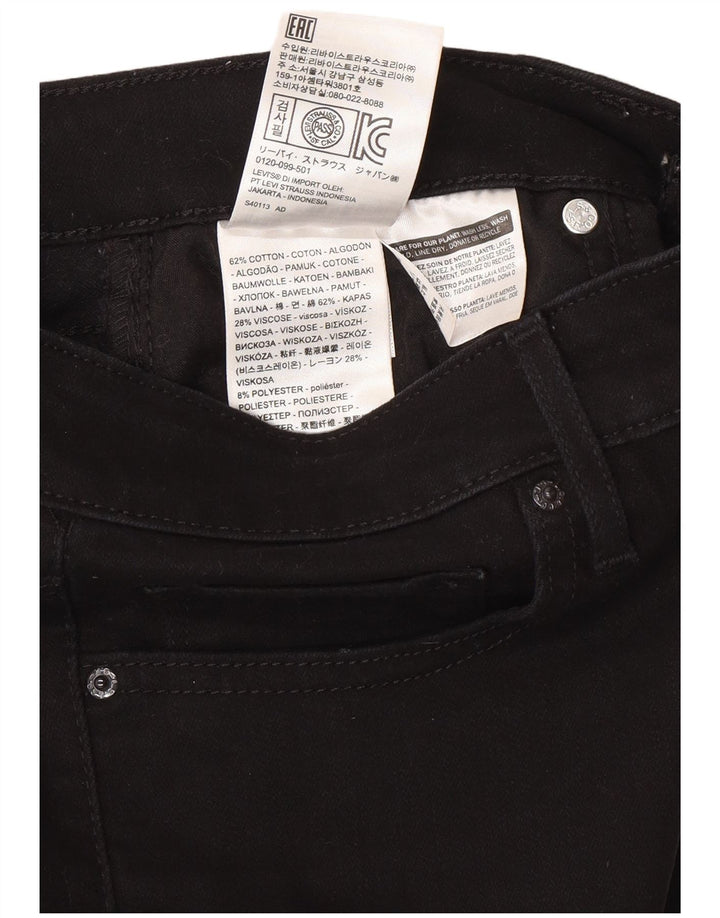 Blugi Levi's 712 Slim pentru femei W28 L30 bumbac negru