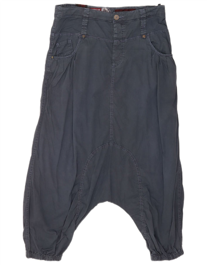 Pantaloni harem pentru femei KHUJO L30 L29 bumbac bleumarin