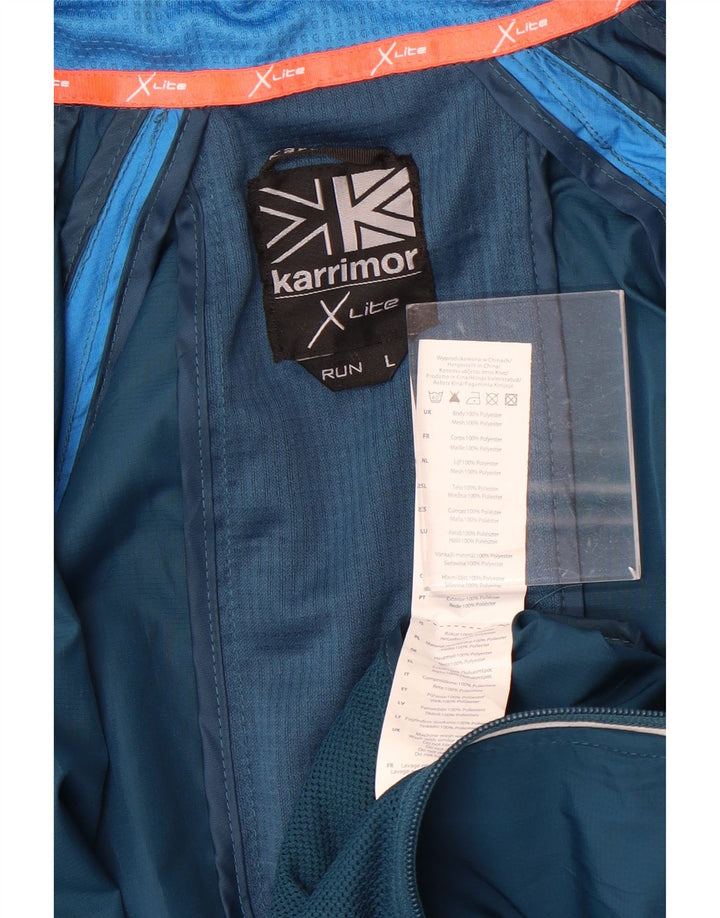 Jachetă de trening pentru bărbați Karrimor UK 40, mare, albastru, poliester color bloc