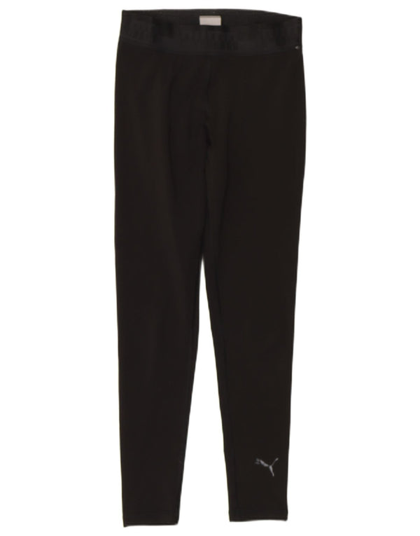 Leggings grafic PUMA pentru femei UK 8 Small Black