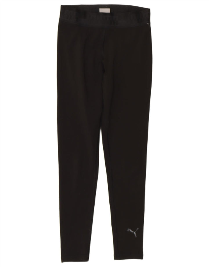Leggings grafic PUMA pentru femei UK 8 Small Black