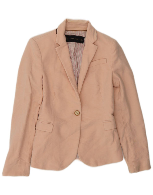 Jachetă pentru femei Zara cu 1 nasture, UK 6 XS, roz