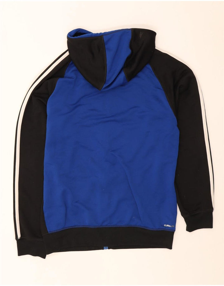 Pulover Adidas Climalite Zip pentru bărbați, mediu negru, poliester color bloc
