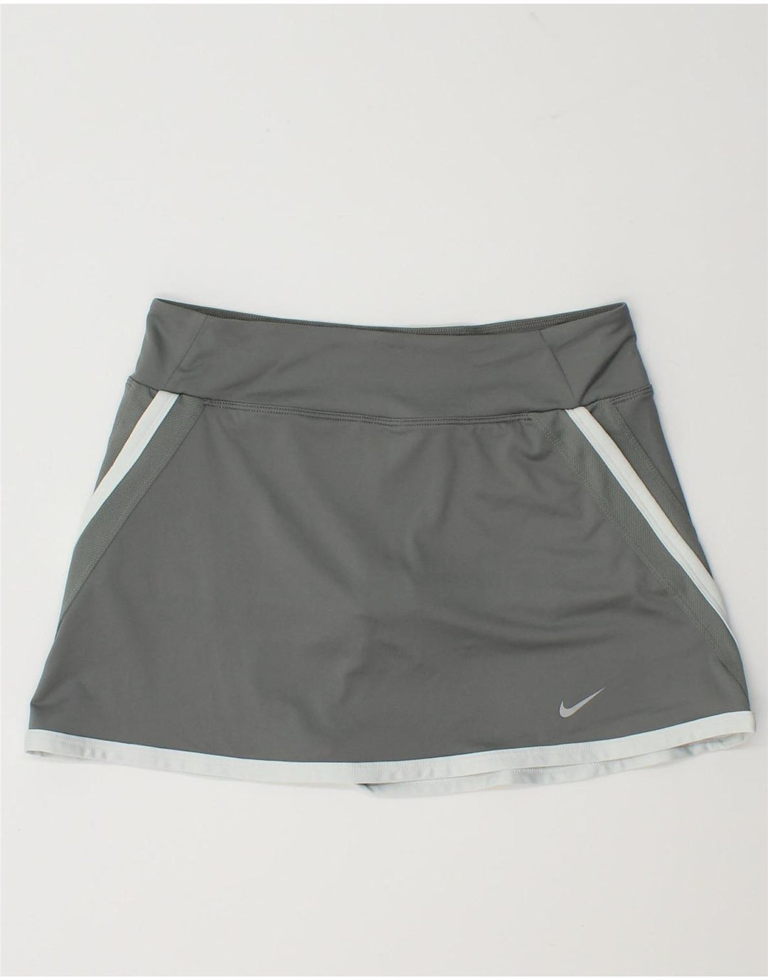 Skort Nike Dri Fit pentru femei UK 14, mare, gri, poliester color bloc
