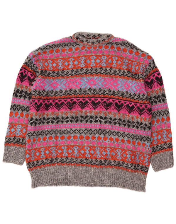 Pulover pentru damă Zara, cu gât turnut, UK 16, mare, multicolor, Fair Isle