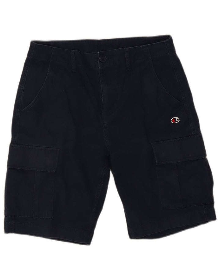 Pantaloni scurți cargo pentru bărbați CHAMPION Mici W28 Bumbac bleumarin