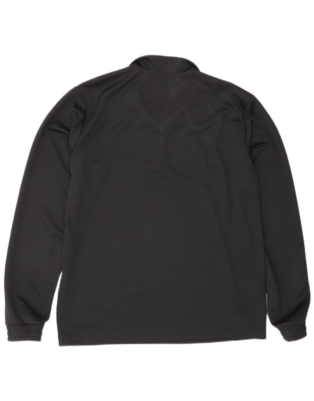 Adidas bărbați Zip Neck Top cu mânecă lungă mare negru poliester sport