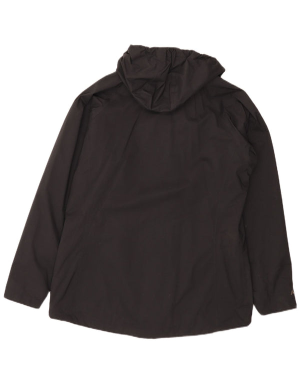 Jachetă de ploaie cu glugă pentru femei Berghaus UK 16, mare, neagră, poliamidă