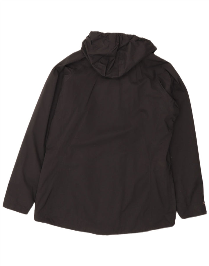 Jachetă de ploaie cu glugă pentru femei Berghaus UK 16, mare, neagră, poliamidă