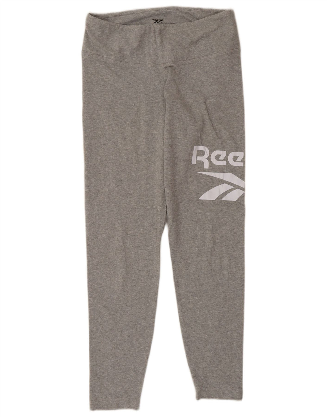 Leggings grafic Reebok pentru femei Marea Britanie 12/14, bumbac gri mediu
