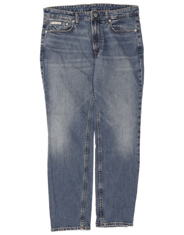 Blugi slim pentru bărbați Calvin Klein W33 L30 albastru