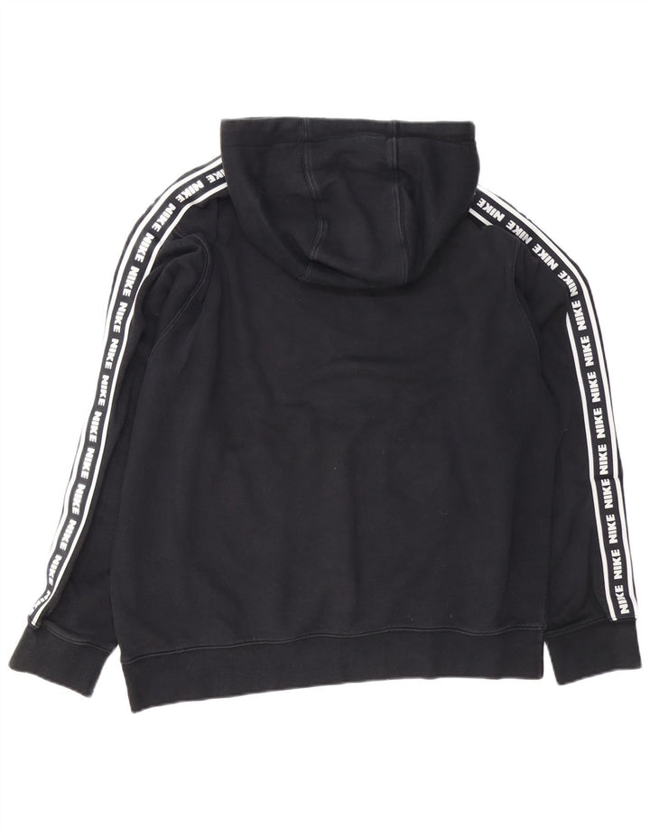 Pulover NIKE pentru bărbați, cu glugă grafic, mare, negru, bumbac