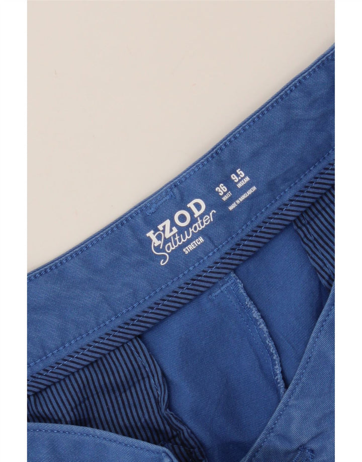IZOD Mens Chino Shorts W36 Large Blue Cotton Vintage Izod and Second-Hand Izod from Messina Hembry 