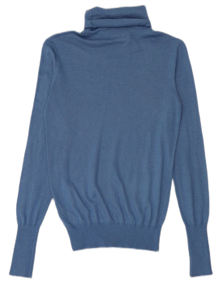 Pulover pentru femei cu gât rulat Zara UK 10 Small Blue Modal