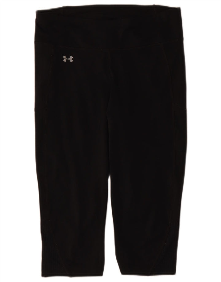 Leggings Capri grafic Under Armour pentru femei UK 14 Poliester negru mare