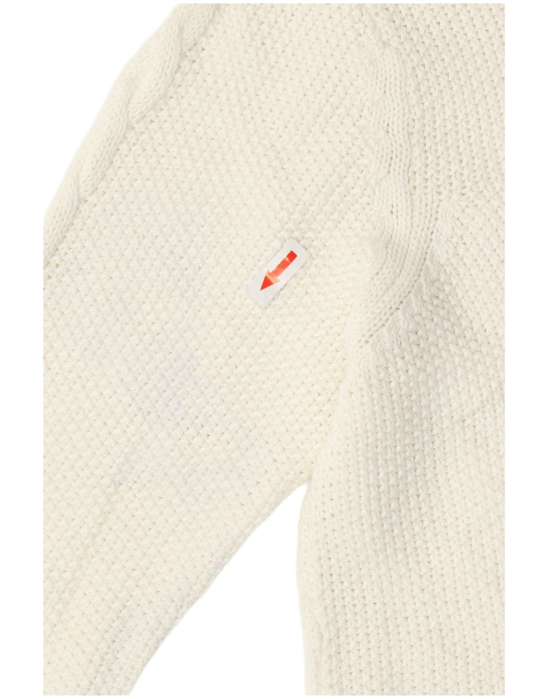 Pulover Oasis pentru femei cu gât de barcă din bumbac alb mediu UK 14