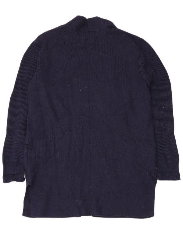 Pulover cardigan cu paragate pentru femei Marks & Spencer UK 12 Medium Bleumarin