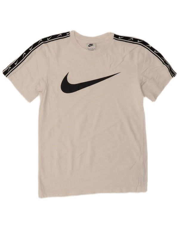 Tricou grafic pentru bărbați Nike Top XS Bumbac color bloc alb