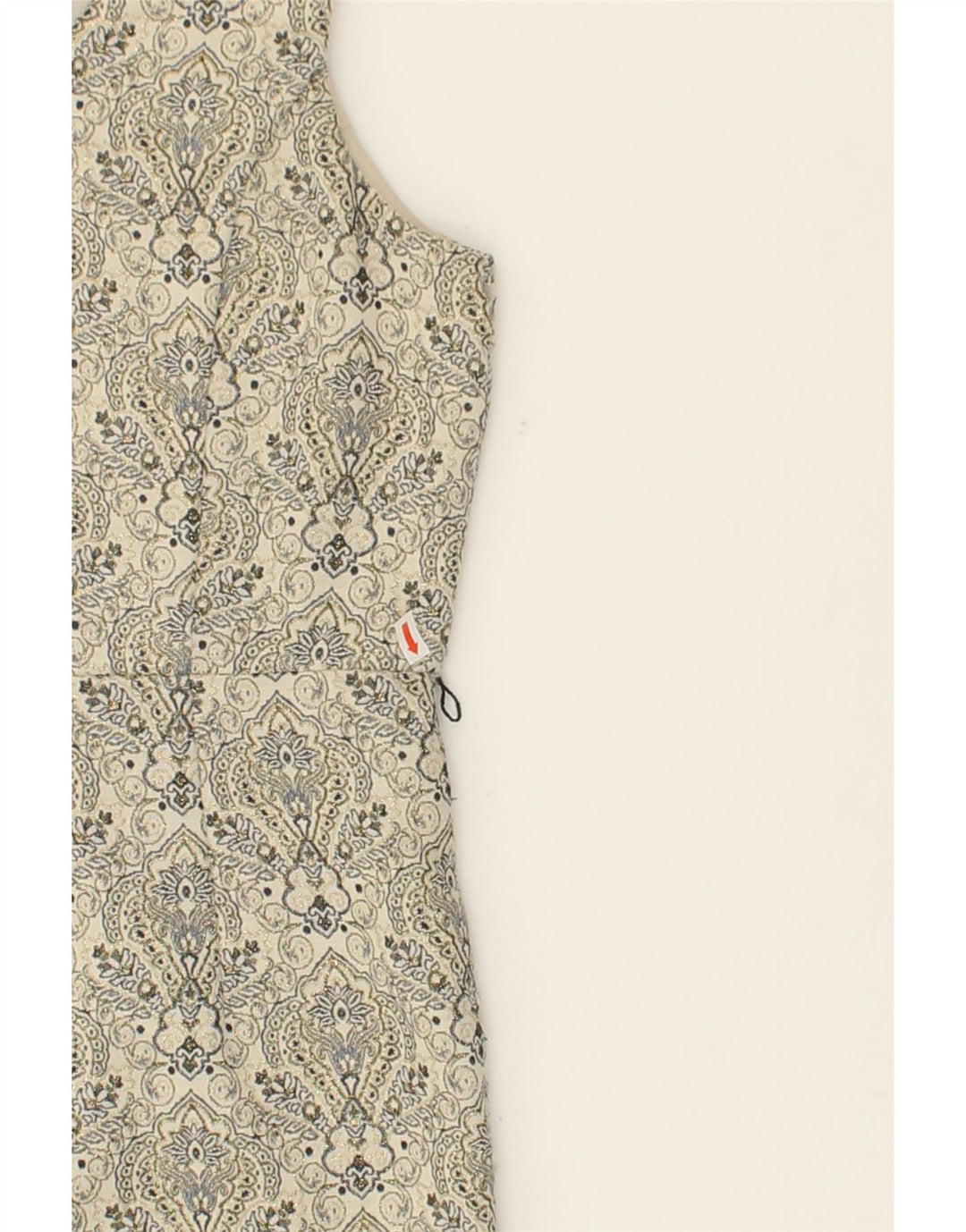MONSOON Womens Sleeveless Sheath Dress UK 14 Medium Grey Floral Polyester Vintage Monsoon and Second-Hand Monsoon from Messina Hembry 