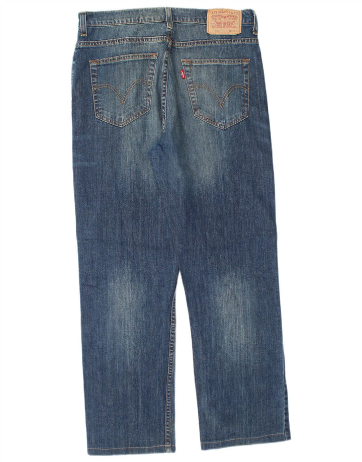 Blugi drepti pentru bărbați Levi's 752 W34 L29 Bumbac albastru