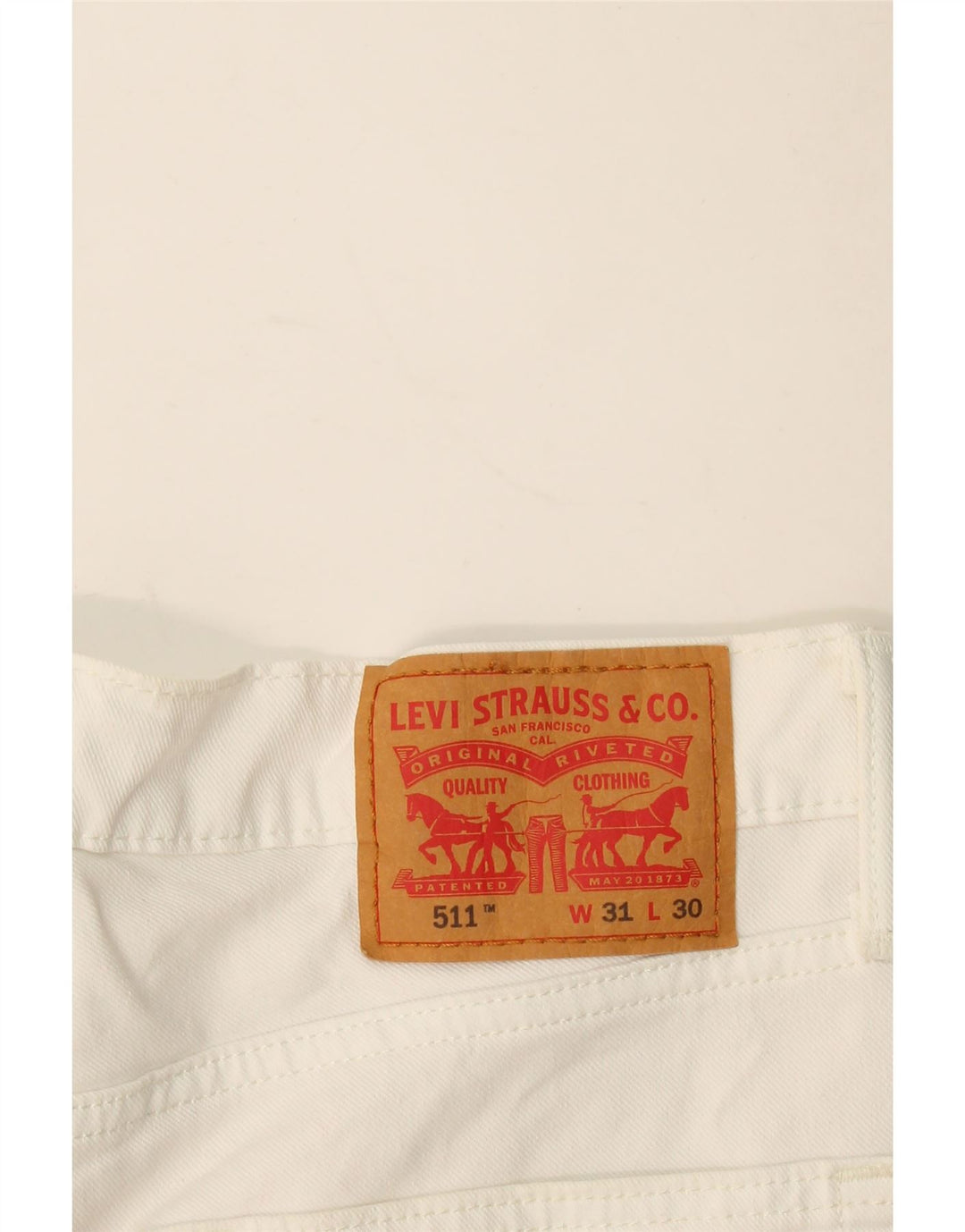 Blugi Levi's 511 Slim pentru femei W31 L30 bumbac alb
