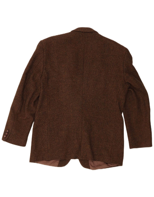 Jachetă blazer pentru bărbați Yves Gerard, cu 2 nasturi, IT 52 XL, lână nouă, maro, cu oase