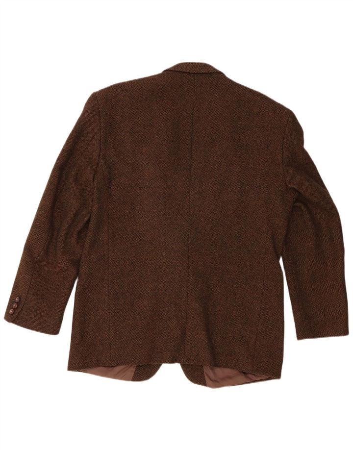 Jachetă blazer pentru bărbați Yves Gerard, cu 2 nasturi, IT 52 XL, lână nouă, maro, cu oase