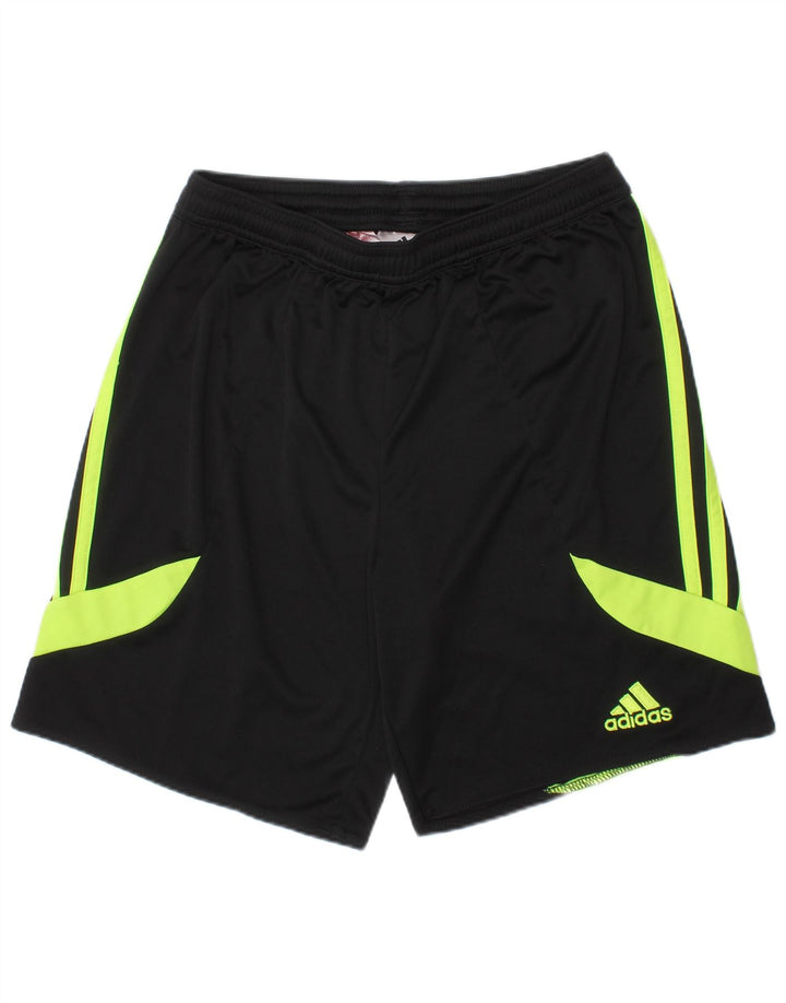 Pantaloni scurți sport Climalite ADIDAS pentru băieți 11-12 ani, negru, color block