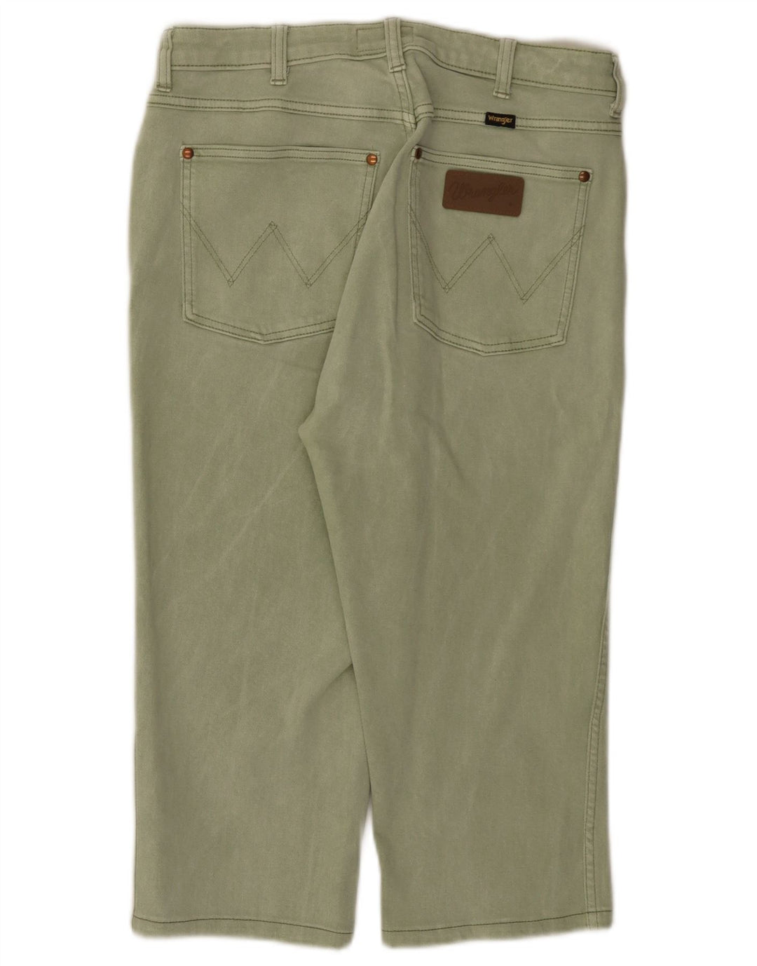 WRANGLER Pantaloni drepti casual pentru femei W30 L27 bumbac verde