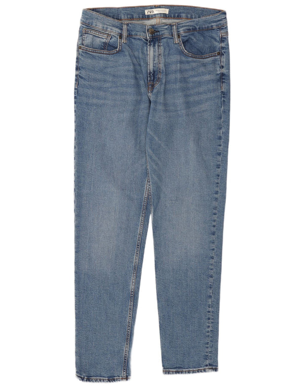 Blugi slim pentru bărbați Zara EU 44 Large W34 L31 Blue Bumbac