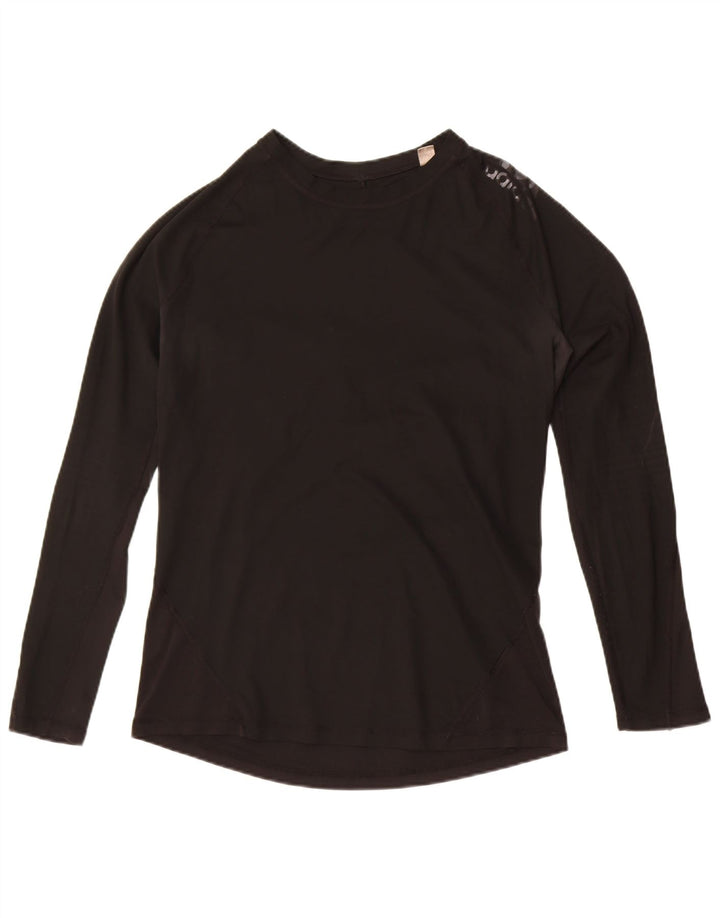 Adidas Climacool Top cu mânecă lungă pentru femei UK 14 Large Black