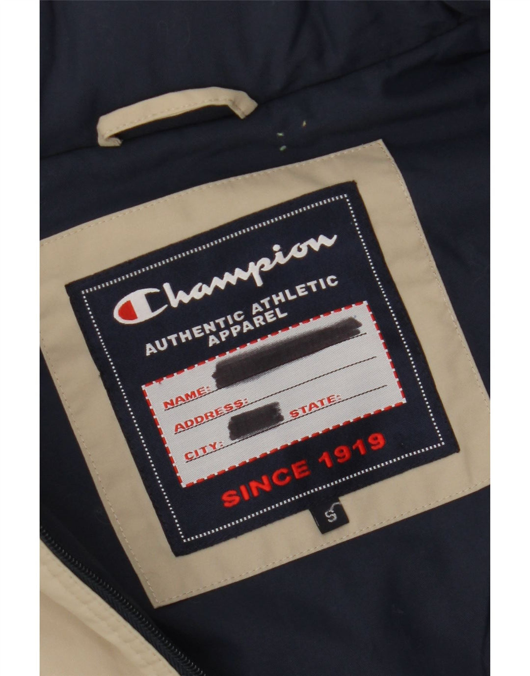 CHAMPION Mens Hooded Windbreaker Jacket UK 36 Small Grey Polyamide Vintage Champion and Second-Hand Champion from Messina Hembry 