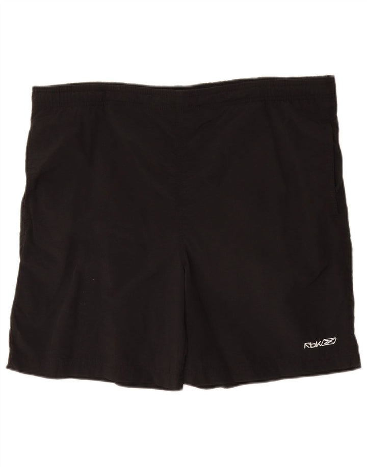 Pantaloni scurți de înot Reebok pentru bărbați, nailon mare, negru
