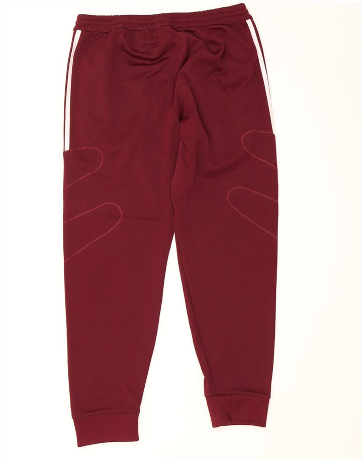 Pantaloni de trening pentru bărbați Adidas Pantaloni de jogging Mediu Burgundy Poliester