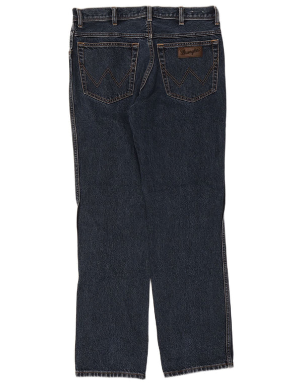 Blugi drepte pentru bărbați Wrangler Texas W34 L32 bumbac bleumarin