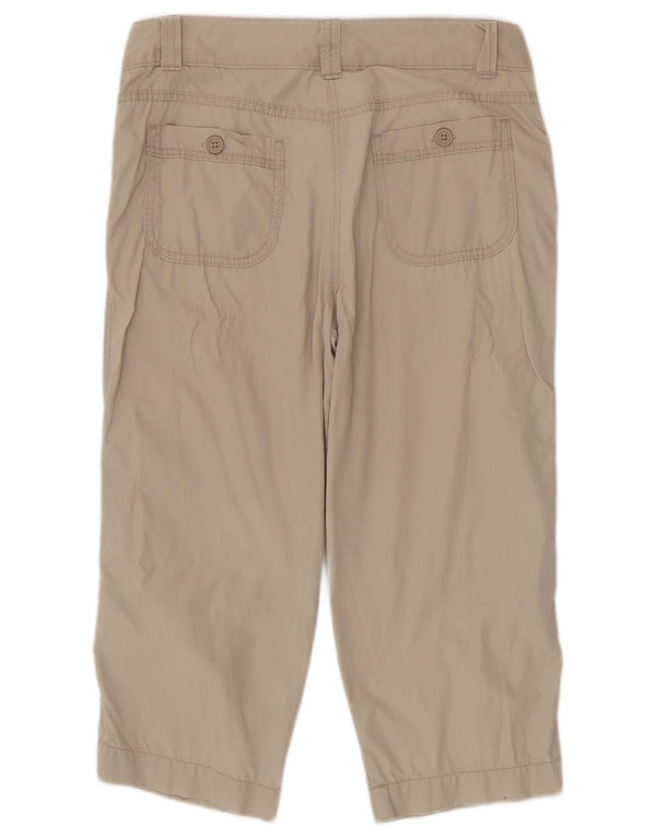 Pantaloni capri drepti pentru femei Marks & Spencer UK 10 Small W30 L20 Bej