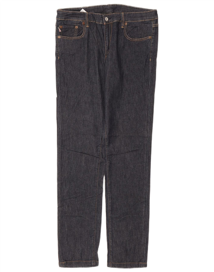 Blugi drepti pentru femei Ralph Lauren W32 L33 bumbac bleumarin