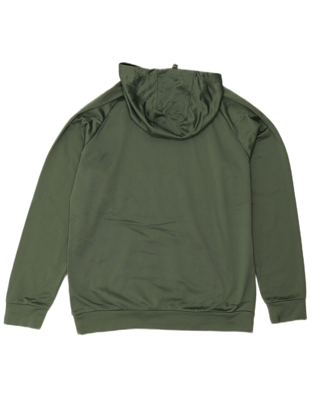 ADIDAS Mens Graphic Hoodie Jumper Medium Green Polyester