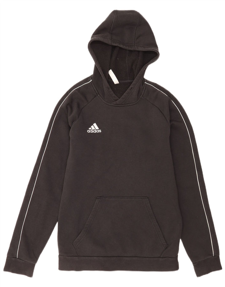 Pulover Adidas pentru bărbați, bumbac mediu negru