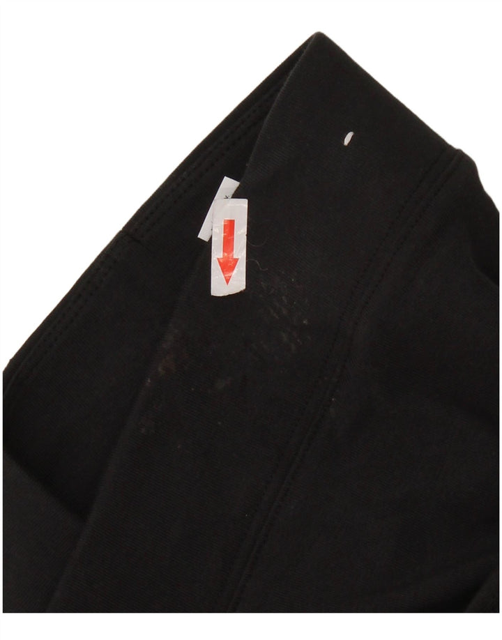 Leggings grafic NIKE pentru femei UK 12, bumbac mediu negru