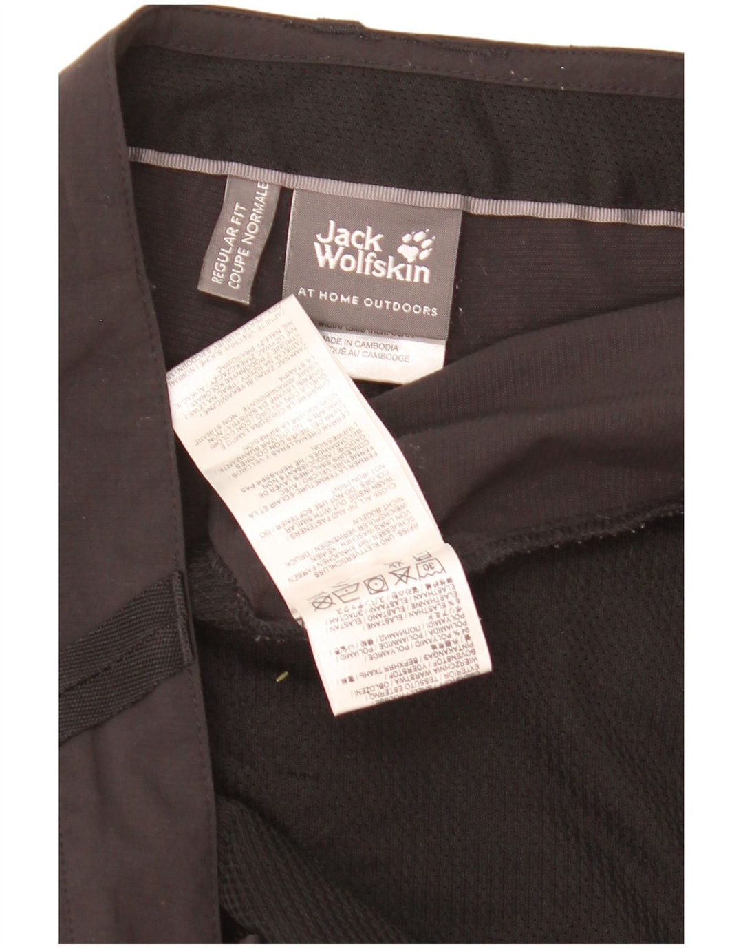 Pantaloni scurti cargo Jack Wolfskin pentru bărbați UK 46 XL W40 Poliamidă neagră